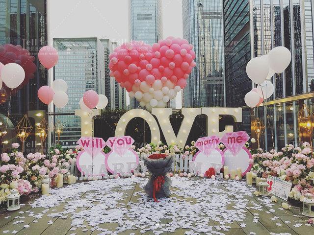 旅游求婚策划、餐厅生日派对、表白纪念日策划与布置